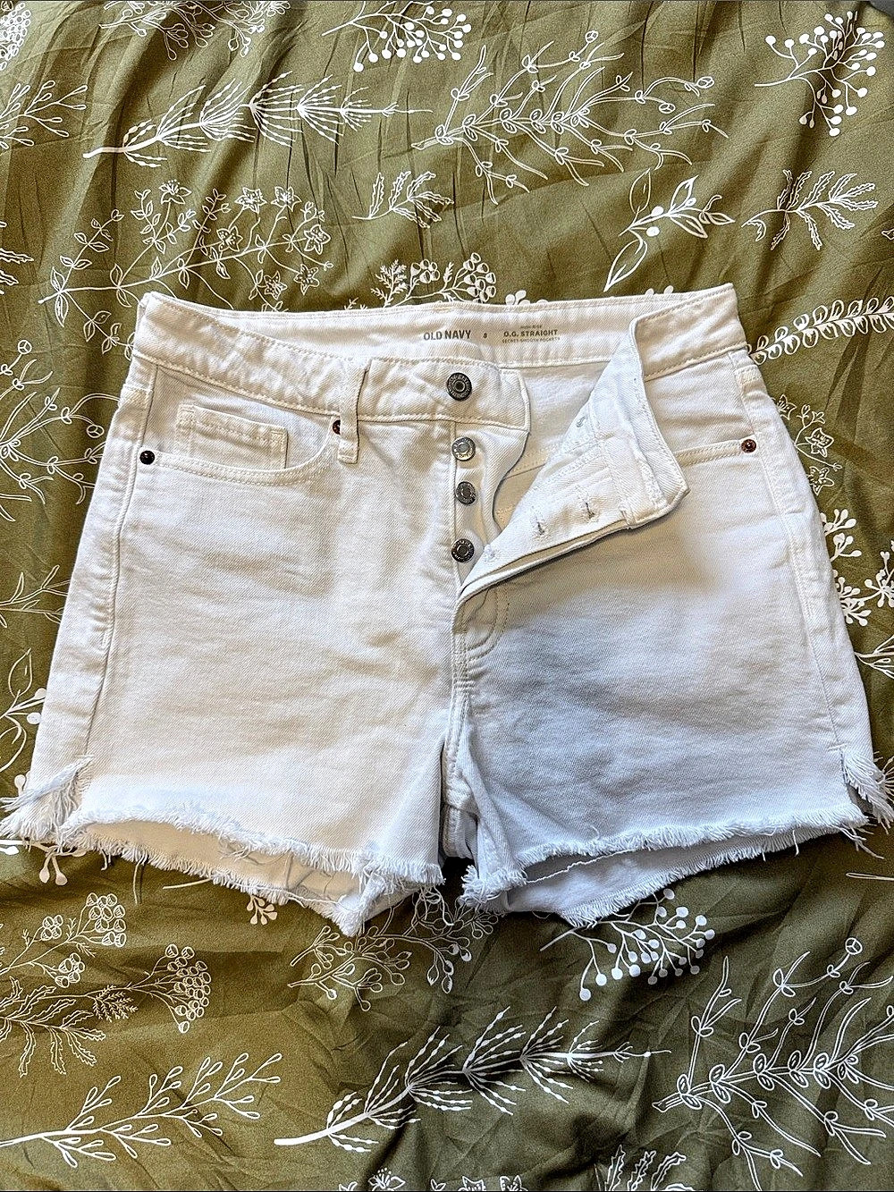 Old Navy Women's White Jean Shorts